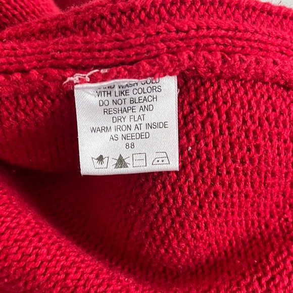 Vintage Grandma Teacher Novelty Baseball Cardigan Embroidered Red XL - Picture 7 of 7